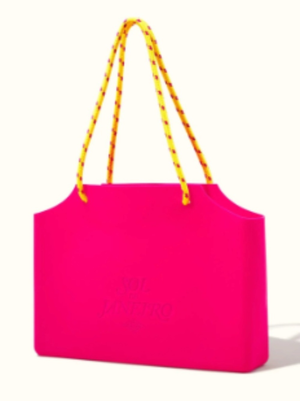 Sol de Janeiro Limited Edition Pink Jelly Silicone Beach Tote Bag NEW